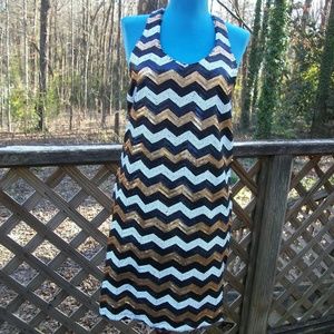 Francesca's Multi Colored Sequin Dress Size S NWT